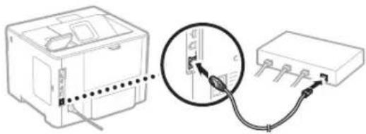 CANON i-SENSYS LBP325x - Vzpostavitev povezave prek žičnega LAN-a - 2