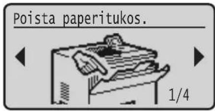 Poista paperitukos. 1/4