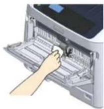OKI C824dn - Cleaning the Paper Feed Rollers (MP Tray) - 4