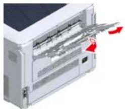 OKI C824dn - • Using the Rear Output Tray - 4