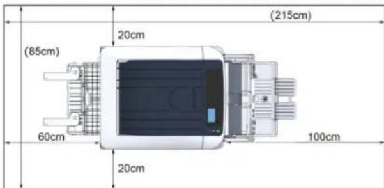 OKI C824dn - - Installation Space - 1