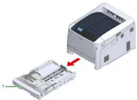 OKI C824dn - How to Print from the Tray - 1
