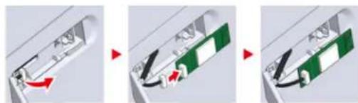 OKI C824dn - Installing the Wireless LAN module (C824, ES8434 Only) - 3