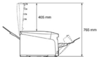 OKI C824dn - Printer Dimensions - 3