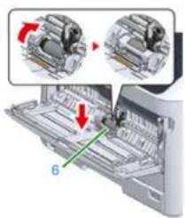 OKI C824dn - Cleaning the Paper Feed Rollers (MP Tray) - 8
