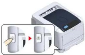 OKI C824dn - Turning On the Power Turning Off the Power - 1