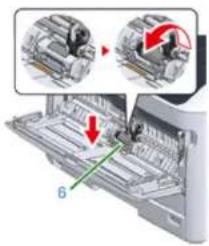 OKI C824dn - Cleaning the Paper Feed Rollers (MP Tray) - 6