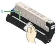 OKI C824dn - Cleaning the Light-shielding Film - 3