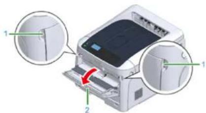 OKI C824dn - Cleaning the Paper Feed Rollers (MP Tray) - 1