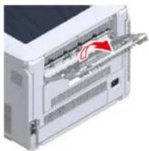 OKI C824dn - • Using the Rear Output Tray - 3