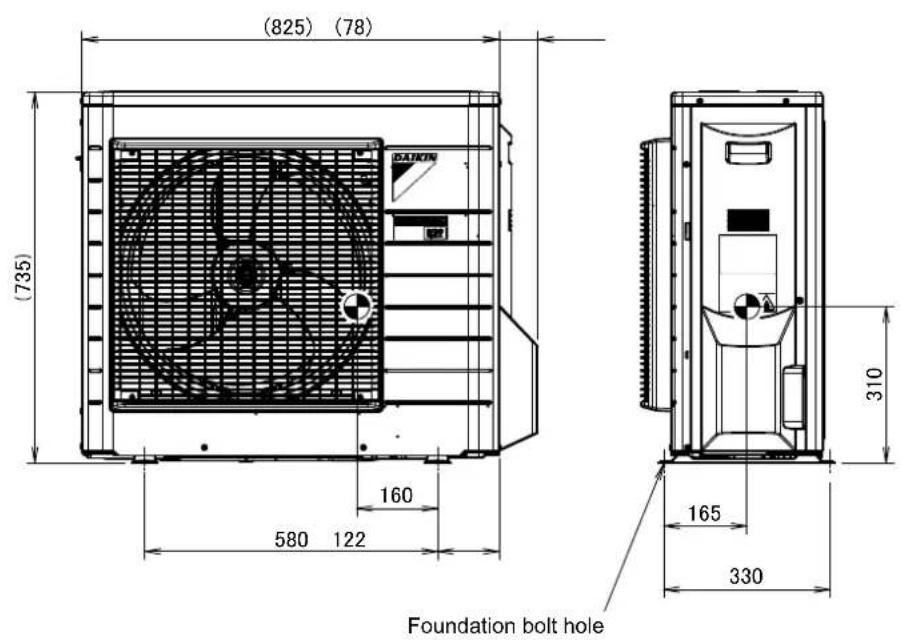 DAIKIN FTXM60M - - 1 Centre of Gravity - 1