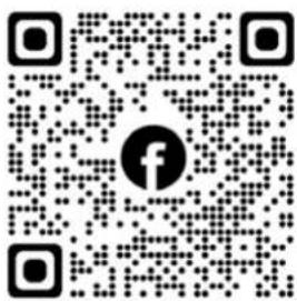 QR code with central Facebook logo, likely linking to a digital resource or website