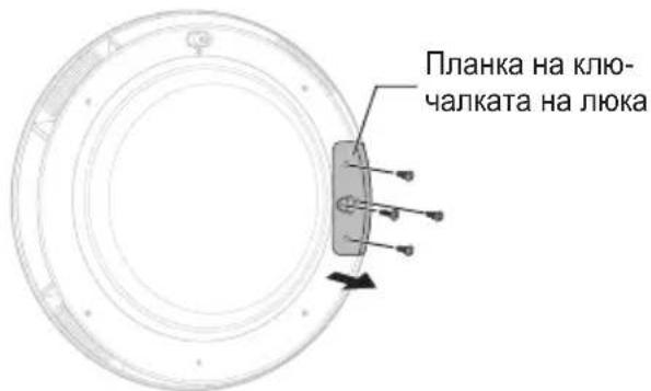 Планка на клю- чалката на люка