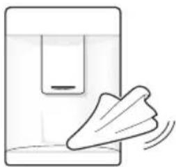 LG GBB60NSGFE - Sådan rengøres vanddispenseren - 1