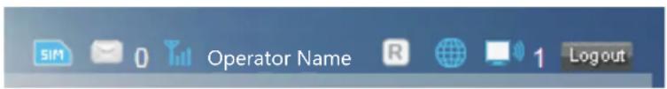 SIM 0 Operator Name R 1 Logout