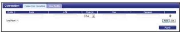 Connection Connection Options User Profile Status Name API Protocol User Document Total Name: 1 Send OK Apply