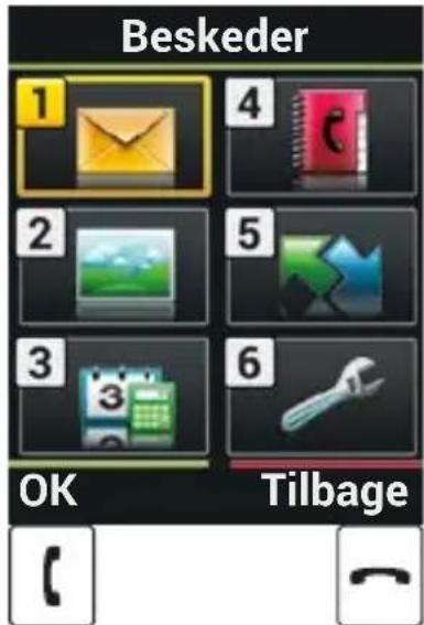Beskeder 1 2 3 OK 4 5 6 Tilbage