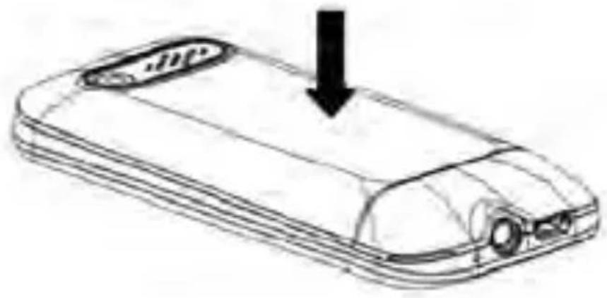 Line drawing of a smartphone case with an arrow pointing to the side panel (no text or symbols present)