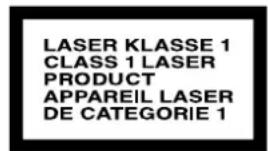 LASER KLASSE 1 CLASS 1 LASER PRODUCT APPAREIL LASER DE CATEGORIE 1