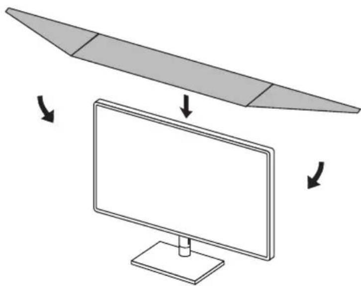 MSI Creator PS321URV - Montering af skærmhætten (ekstraudstyr) - 1