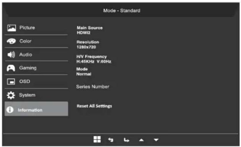 ACER XZ272U - Justering af System - 3