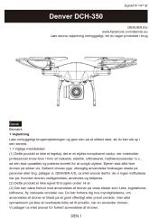 Product description and specifications of Denver DCH-350 drone, including specifications, model, and manufacturer details.