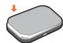 ALCATEL Link Zone MW70 - Inserting the battery - 2