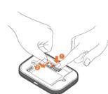 ALCATEL Link Zone MW70 - Remove the SIM card - 1