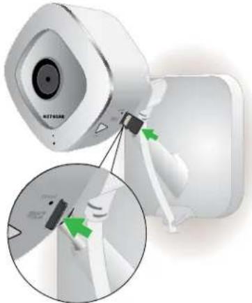 NETGEAR Arlo Q - Insert an SD Card - 1