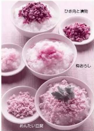 ひき肉と漬物 梅おろし めんたい豆腐