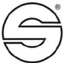 Abstract geometric logo with a stylized 'S' inside a circle and registered trademark symbol (no text or numbers)