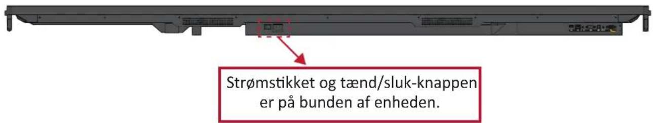 VIEWSONIC IFP6550-3 - Sådan tændes/slukkes dit ViewBoard - 1