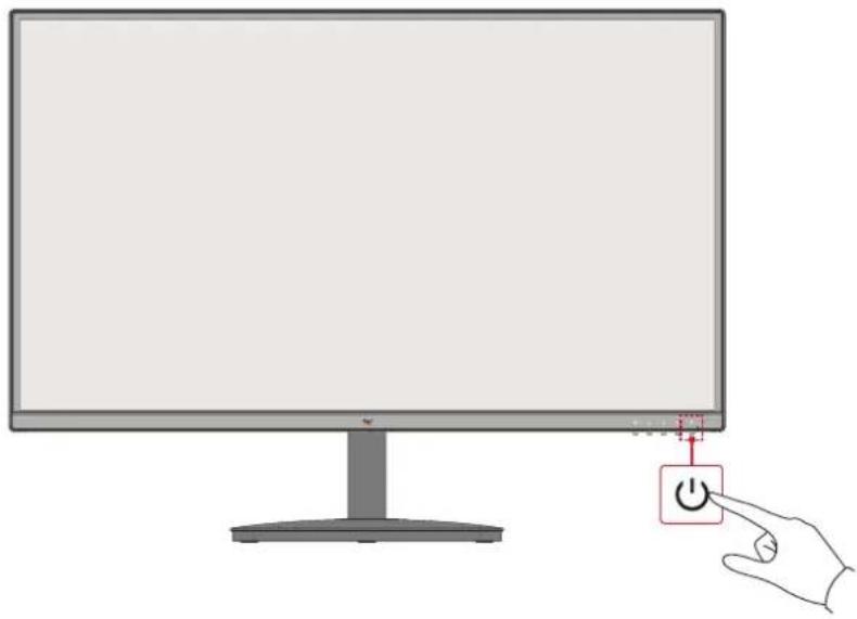 VIEWSONIC VA2732-h - Sådan tændes og slukkes enheden - 1