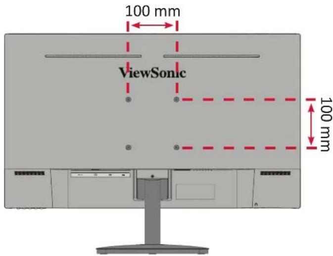 VIEWSONIC VA2732-h - Montering på væggen - 1