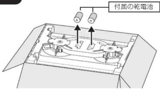 付属の乾電池