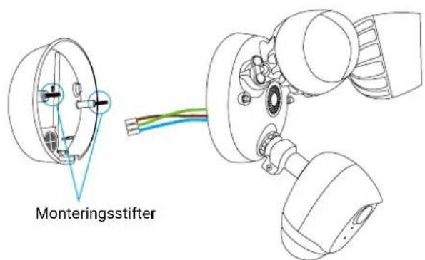 EZVIZ LC1C - Trin 3 Adskil monteringsbeslaget fra sikkerhedslampen med kamera. - 2