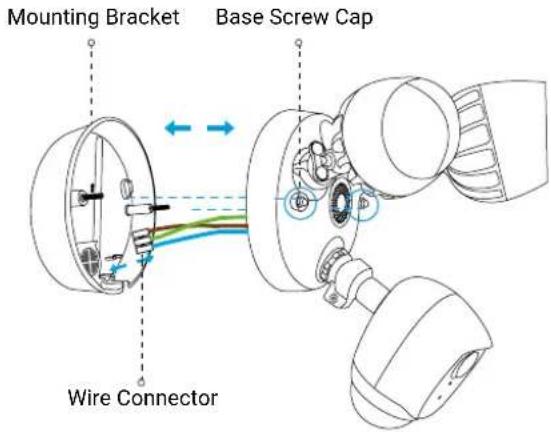 Mounting Bracket Base Screw Cap Wire Connector