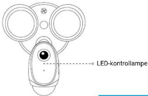 EZVIZ LC1C - Trin 9 Kontrollér, at sikkerhedslampen med kamera har strøm - 1