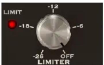 LIMIT -18 -12 -6 -26 OFF LIMITER