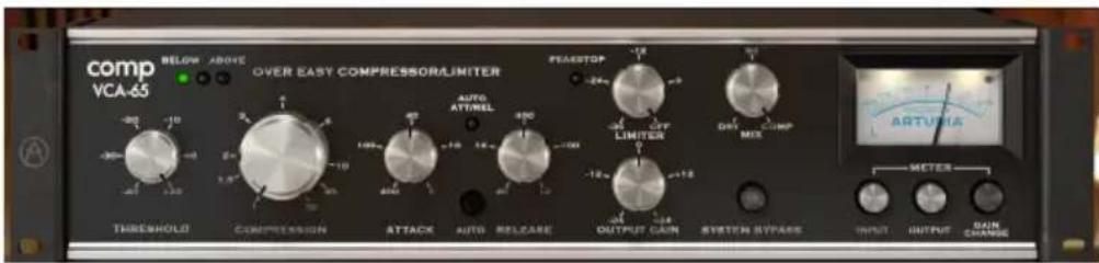 comp VCA-65 BELOW ABOVE OVER EASY COMPRESSOR/LIMITER AUTO ATTIRELL PEASTOP -20 -40 -60 -80 -100 -120 -140 -160 -180 -200 -220 -240 -260 -280 -300 -320 -340 -360 -380 -400 -420 -440 -460 -480 -500 -520 -540 -560 -580 -600 -620 -640 -660 -680 -700 -720 -740 -760 -780 -800 -820 -840 -860 -880 -900 -920 -940 -960 -980 -1000 THRESHOLD COMPRESSION ATTACK AUTO RELEASE OUTPUT GAIN SYSTEM STYPAKE INPUT OUTPUT DAIN CHANGE ARTUUA METER