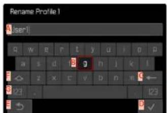 Rename Profile 1 A user1 a w e r t y u i o p s d f 3 0 h j k l z x c v D n w C ← 23 123