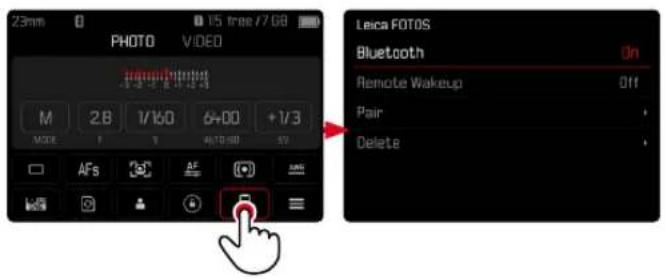 23mm PHOTO VIDEO Leica FOTOS Bluetooth On Remote Wakeup Off Pair Delete
