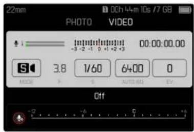 22mm PHOTO VIDEO 00:00:00.00 3.8 1/60 6+00 0 MODE F S AUTO-BOX EV. Off