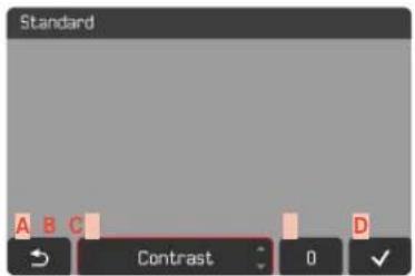 Standard A B C Contrast 0 ✓