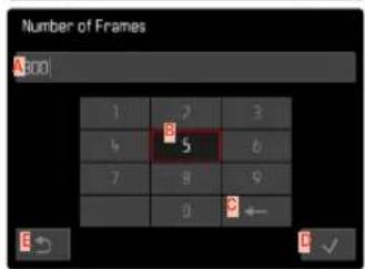 Number of Frames A300 1 7 3 4 5 6 7 8 9 0 ← E √