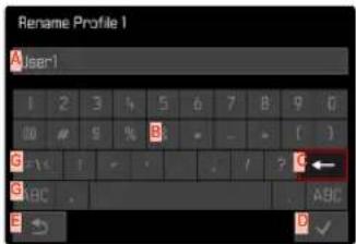 Rename Profile 1 A User1 1 2 3 4 5 6 7 8 9 0 10 # 9 % B - - [ ( ) G C ← G ABC _ ABC B D ✓