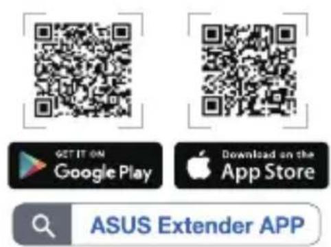 GET IT ON Google Play Download on the App Store ASUS Extender APP