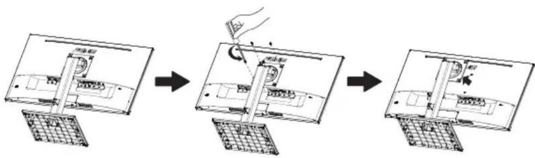 ASUS VA27AQSB - Sådan aftages arm/stander - 2