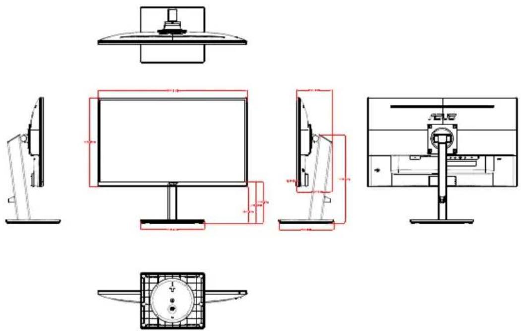 ASUS VA27AQSB - Figur med seks sider - 1