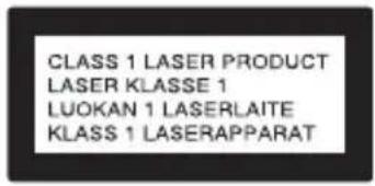 CLASS 1 LASER PRODUCT LASER KLASSE 1 LUOKAN 1 LASERLAITE KLASS 1 LASERAPPARAT